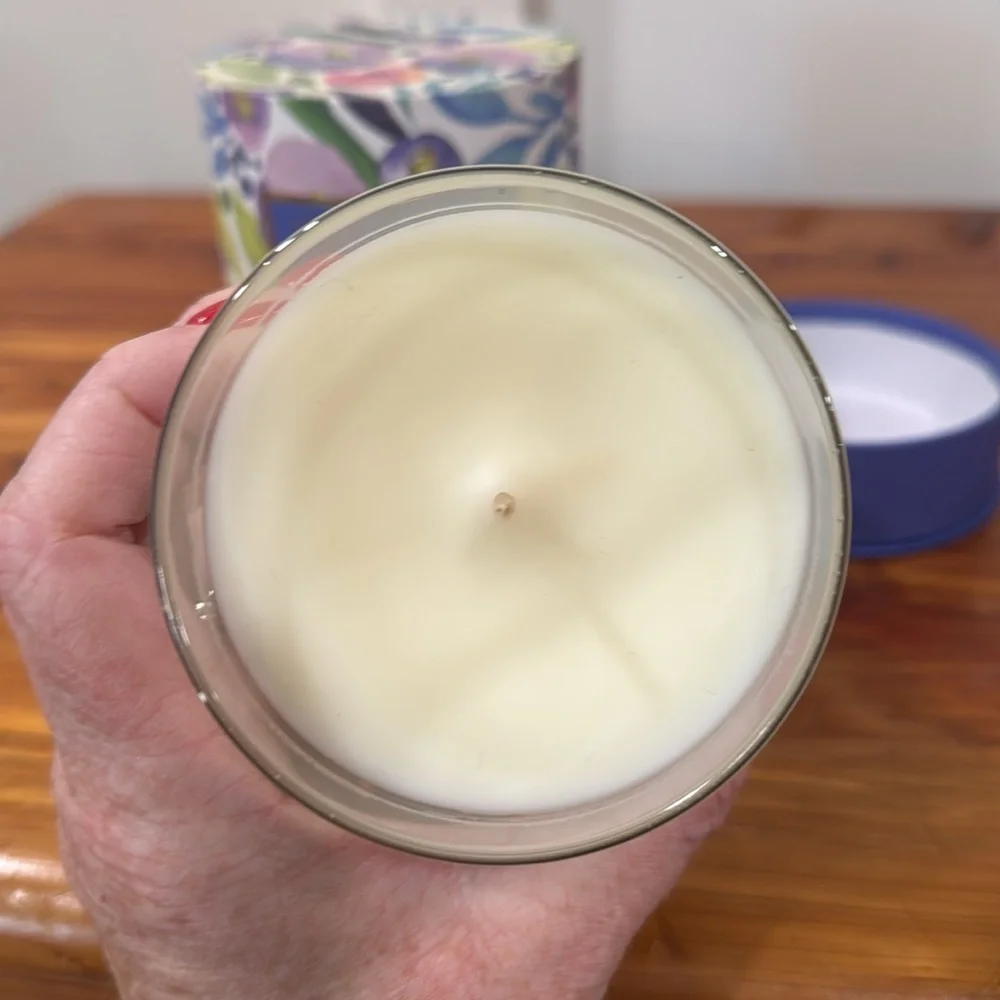 NEW Simply Indulgent Soy Jar Candle in Blue Violet w/ Decorative Box